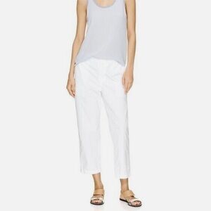 J Brand “Parker” Low-Rise Relaxed Trouser in White, size 29 NWT